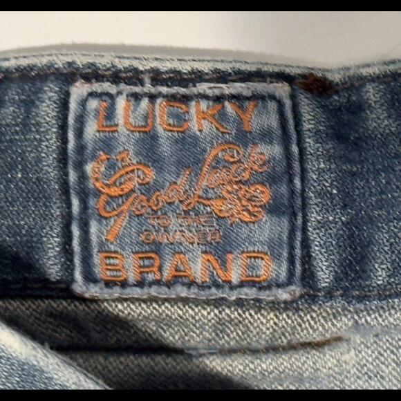 Mens Lucky Brand Distressed Jeans, Size 42X31 Blue. Casual / Night Out Look Good - Picture 4 of 5